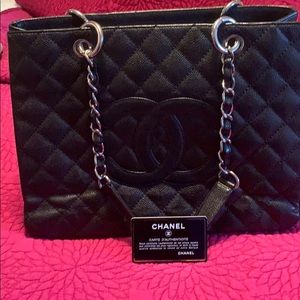 Chanel bag- authentication tag and card in bag!